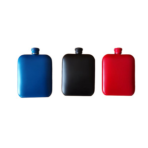 Wholesale Powder Coated Stainless Steel Flask 6 oz Hip Flasks for Men Women Groomsman Bridesmaid Birthdays Gift - Product Image 5