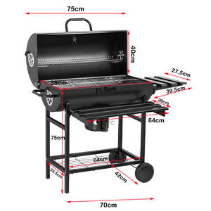 Premium Heavy-Duty Manual Rotisserie Chicken BBQ Grill <span class=keywords><strong>Kit</strong></span> con rotación automática de hierro fundido de acero carbón fiestas al aire libre - Product Image 4