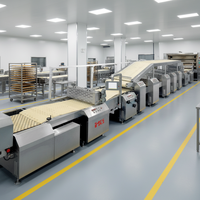 Équipement de biscuits de qualité alimentaire utilisé dans la cuisson Ligne de production entièrement automatique de biscuits durs/mous durs