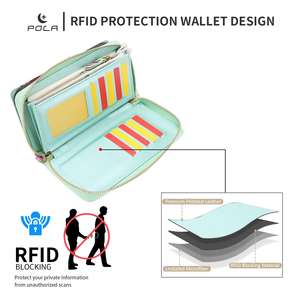 Funda Cartera de Cuero Pola con Estampado Floral para iPhone, con Anillo de Soporte, Protección 360, Cierre Magnético, Diseño Rosa Verde - Product Image 4