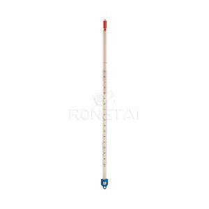 Termômetro de Mercúrio RONGTAI para Laboratório, Fábrica da China RT040, Termômetros de Espírito Amarelo 10-110 - Product Image 4