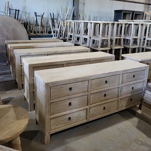 Meubles de <span class=keywords><strong>style</strong></span> campagnard antique chinois tiroirs en bois massif en orme naturel <span class=keywords><strong>buffet</strong></span> mural - Product Image 6