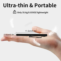 Lampe de travail COB mini de poche OEM 33g, rechargeable Type-C, avec clip magnétique, lampe d'inspection LED à intensité variable pour EDC