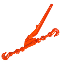 Reliure de charge à levier-Grade 100 - 3/8 pouces X 16 pieds-Chaîne d'arrimage Chaîne à cliquet en acier forgé