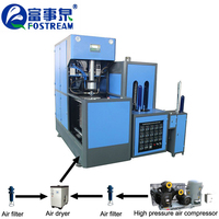 Machine de soufflage de bouteilles en plastique PET semi-automatique de petite taille à prix d'usine