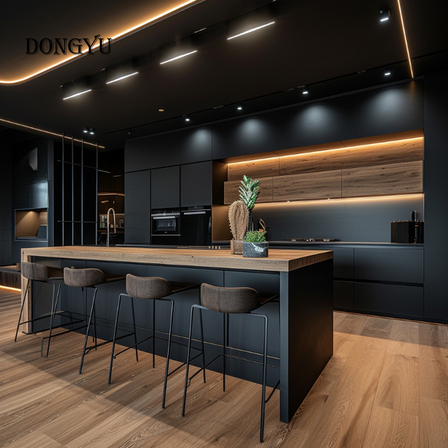 DONGYU  White Sintered Stone Kitchen Furniture Dahlia Smart Luxury Kitchen Cabinet Joinery Modern Accessories for Townhouse