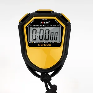 Relógio esportivo OEM de fábrica com display digital LED cronômetro cronômetro profissional com memória RS-808