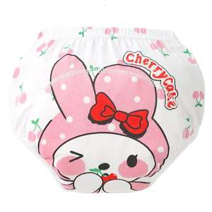 กางเกงฝึกเข้าห้องน้ำสำหรับเด็กผู้ชายเด็กผู้หญิงผ้าอ้อมใช้ซ้ำได้ผ้าคอตตอนแท้ระบายอากาศได้ดีใช้ซ้ำได้สำหรับเด็กวัยหัดเดิน - Product Image 2