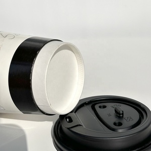 Stand up <span class=keywords><strong>100</strong></span>% prix d'usine gobelet en papier de revêtement interne de qualité alimentaire avec manchons de couvercle étanches pour café chaud boisson froide - Product Image 6