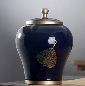Прямая Продажа с завода, Большая Керамическая урна для домашних животных, подходит для памятной кремационной урны для кошек и собак - Product Image 3