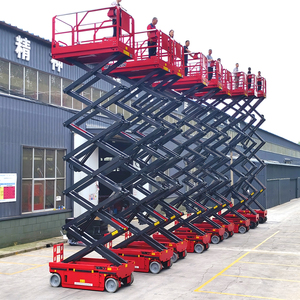 Fabrika Fiyatı 320KG <span class=keywords><strong>6m</strong></span> 8m 10m 12m 14m 16m 18m Paletli Mini Araç Kendinden Tahrikli Elektrikli Masa Hidrolik Makaslı Platform - Product Image 1