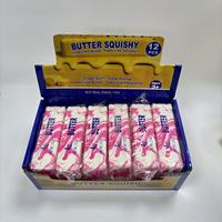 Bâton de beurre marbré arc-en-ciel, jouet à presser à rebond lent, texture maltose, anti-stress, jouet de bureau, cadeau en caoutchouc PU pour garçons, pour machine à griffes