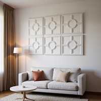 Paneles de Pared 3D Modernos de PVC con Patrón Geométrico, Impermeables y Resistentes a la Humedad, Fácil Instalación para Sala de Estar y Uso Doméstico