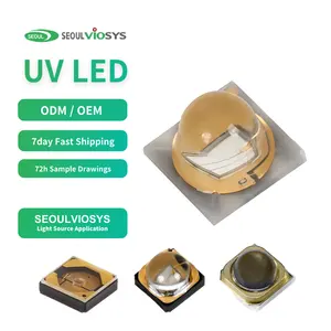 Seoul Viosys SDM lampu UV LED, lampu tumbuh lapisan uji medis Chip LED 3535 UVA SDM 365nm daya tinggi