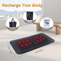 Tapis de pierres chaudes en améthyste portable Lingvita 100x50cm pour usage beauté à domicile