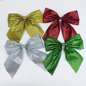 Ruban en polyester brillant de luxe, grand format, avec attache torsadée, pour la décoration de sapins de Noël, couronnes, décoration intérieure et emballage cadeau. - Product Image 3