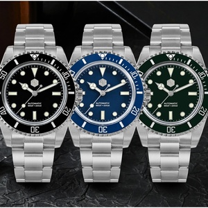 Reloj San Martin SN0006-G-B Nuevo de 40 mm para Hombre, Clásico, de Lujo, de Buceo, Automático, Mecánico, de Zafiro, Resistente al Agua 200 m, BGW9 - Product Image 3