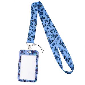 Wholesale Monarch Butterfly <b>Lanyard</b> Business Credit Card Holder Neck Strap Keychain Hang Rope ID Badge Holder Lariat Lasso - Product Image 5