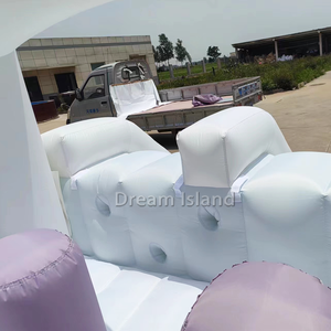 Castello Gonfiabile <span class=keywords><strong>con</strong></span> Scivolo e Soffiatore, Parco Giochi Morbido <span class=keywords><strong>con</strong></span> <span class=keywords><strong>Ostacoli</strong></span> per Bambini e Adulti, Accessorio Economico - Product Image 6