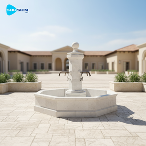<span class=keywords><strong>Fontaine</strong></span> de <span class=keywords><strong>jardin</strong></span> de style européen post-moderne, sculptée à la main, en pierre calcaire blanche, résistante à l'eau, durable, garantie 5 ans - Product Image 4