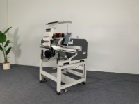 Nouvelle arrivée Machine à broder automatique par ordinateur tête unique grande zone de travail-500*1200mm rapide 1200 tr/min tendance roulement plat