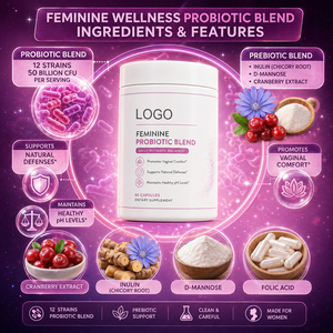 Suplemento Orgánico Multi-Cepas para la Salud Urovaginal y Oral, 100 Mil Millones de UFC, Cápsulas de Probióticos Vaginales Certificadas 24 - Product Image 3