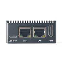 Placa de Desarrollo CLE NanoPi R3S LTS RK3566 con Doble Puerto Gigabit Ethernet, 2GB de RAM, 1TOPS NPU, OpenWrt, NAS, Lista para Envío, Carcasa Metálica para IA