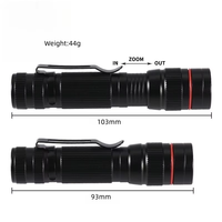 Mini lampe torche LED EDC pratique en alliage d'aluminium de haute qualité, bon marché, avec logo gratuit, étanche IP54, lumière du jour 6000K, lampe torche stylo