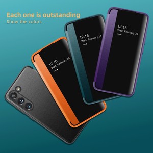 เคสโทรศัพท์แบบพับได้หนังเรียบกึ่งโปร่งใสรุ่นขายดีที่สุดสำหรับ Samsung S23, S25, S25 Plus และ S25 U - Product Image 2