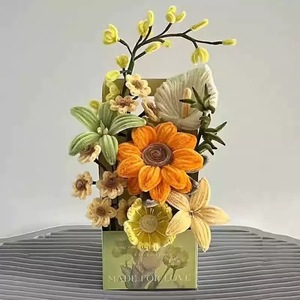 暗号化ツイストスティック超高密度パイプクリーナー子供用クリエイティブ教育DIYマルチカラーシェニールステマテリアルデコレーション - Product Image 5