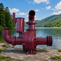 Pompe à eau manuelle intégrée à grand débit pour l'irrigation et l'abreuvement des élevages, avec sortie d'eau stable