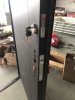 Porte en acier de sécurité, conception à serrure multiple, porte simple, portes de sécurité pour les maisons