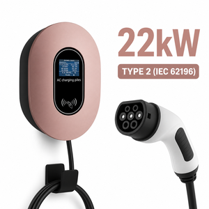 22kW UL94-V0ทนทาน32A 3เฟส2 IEC 62196-2สมาร์ทแอป WiFi NFC RFID ควบคุมบ้าน wallbox สถานีชาร์จ22kW EV - Product Image 1