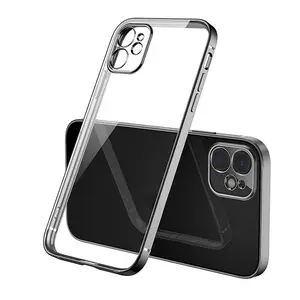 Per Iphone 12 Case Tpu placcato chiaro Cover del telefono per Iphone 13 Pro Max Case