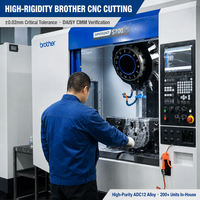 Couvercle de carter moteur OEM 1P92F en aluminium moulé sous pression ADC12, testé pour les fuites d'air par CNC, certifié ISO9001, pour pièces de moteur de tondeuse autoportée
