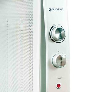 Calentador Eléctrico Runkel de 2000W, 4 Elementos, Radiador de Mica, Blanco, Portátil con Ruedas - Product Image 3
