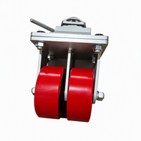 Roda Putar Industri Tahan Lama 3000 Kg, Besi Poliuretan, Anti Bising, Rem, Roda 4~12 inci, Pelindung Lantai