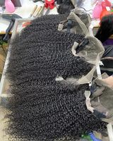 Peluca de Cabello Humano Rizado Kinky con Encaje Frontal HD, Cabello Camboyano Virgen, Sin Pegamento, para Mujeres Negras