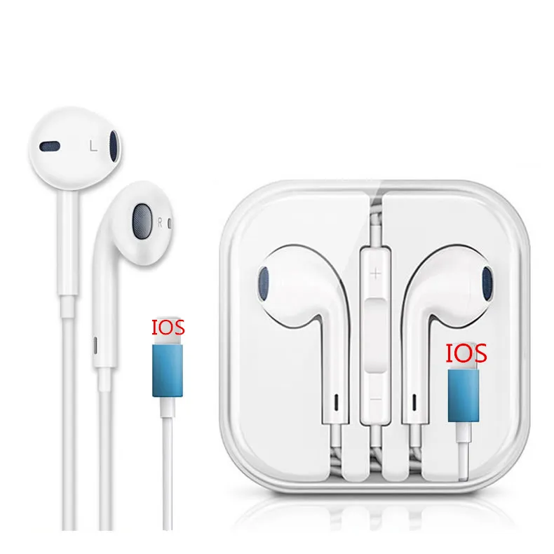 Fabrik preis Handy Kopfhörer Ohrhörer Hand Free Ohrhörer mit Mikrofon für iPhone 7 8 X Kopfhörer für Apple