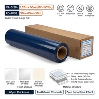Özel Yansıtıcı Vinil Film 1.26x50M PVC CMYK Ofset Baskılı Şeffaf Ters Etiket