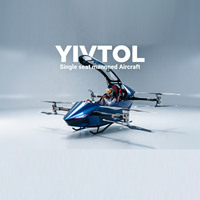YIVTOL S ZERO Basic EVTOL, avion à pilote unique alimenté par batterie, nouveau, 55 minutes d'autonomie, 120 km/h, 500 kg, parachute, airbag, positionnement GPS