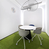 Meubles de bureau commerciaux Table de salle de réunion avec prise Table de réunion ovale en bois massif Taille pour 10 personnes
