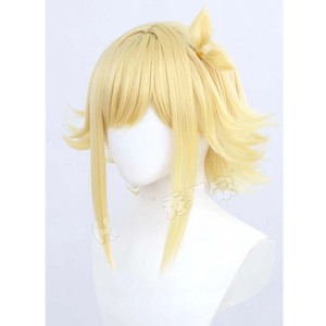 Accessoires de coiffure pour Halloween, perruques courtes vertes et jaunes Omori Something Sunny Basil Aubrey Mari - Product Image 3