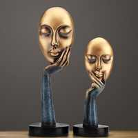 European-style resin gifts face mask sculpture ornaments Living room bedroom decoration
