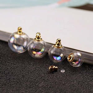 DIY brillant dans le noir pressé fleur <span class=keywords><strong>s</strong></span>échée pissenlit bijoux vis ouverte 12mm 16mm cristal <span class=keywords><strong>boule</strong></span> de verre pendentif à breloque - Product Image 3
