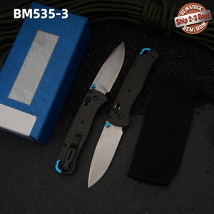 Cuchillo Plegable BM535-3 con Hoja de Acero Inoxidable, Mango con Punto de Caída y Perilla para el Pulgar, Cuchillo de Bolsillo OEM Personalizable - Product Image 1