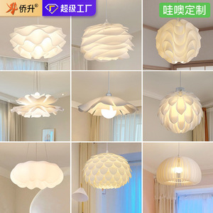 Lámpara Colgante Pinecone LED E27 de un Solo Cabezal, Redonda, Estilo Nórdico, para Dormitorio, Estudio, Iluminación del Hogar - Product Image 4
