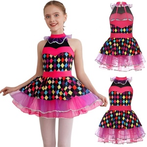 Disfraz de Payaso de Circo para Niñas de 6 a 16 Años, Falda de Ballet para Baile Latino, Vestido para Fiestas Temáticas, Actuaciones en Escenario, Prácticas y Eventos - Product Image 2