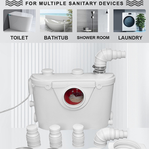 FLO500-B pompe de macérateur de toilettes, <span class=keywords><strong>broyeur</strong></span> d'égout, pompe de macérateur de toilettes pour salle de bains - Product Image 6