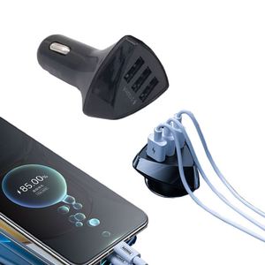 Plastic Portable Car <b>Charger</b> Custom Universal Multi USB <b>Type</b> <b>C</b> <b>Fast</b> Charging Car <b>Charger</b> with Logo - Product Image 3